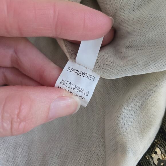 Roaring 20s Flapper Dress Art Deco Women Sequin Gatsby NYE Costume Women Medium - Picture 14 of 14